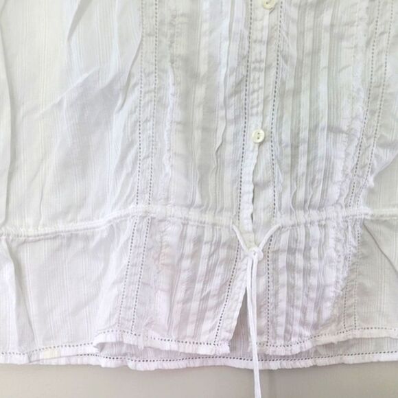 FINAL SALE🌷Ruehl White Button down top size Small - Picture 4 of 16